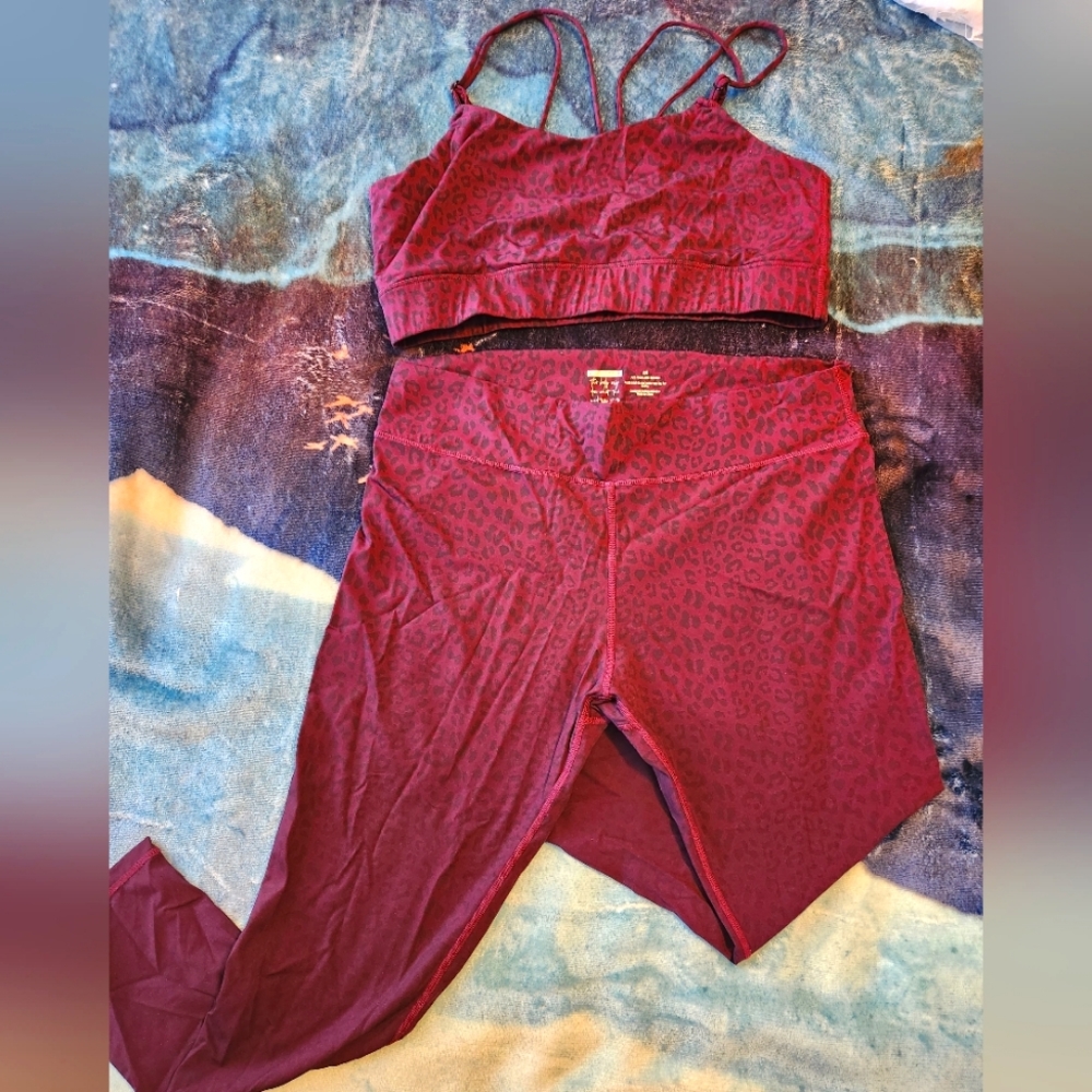 Vie Active Purple Leopard Active Set XXL